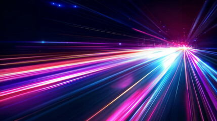 Light motion blur of pink blue