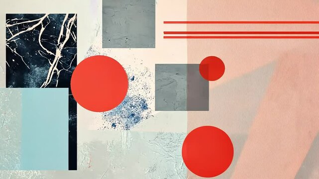 geometric shapes with with animated shapes in motion design