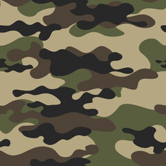 
camouflage pattern abstract vector military background seamless print