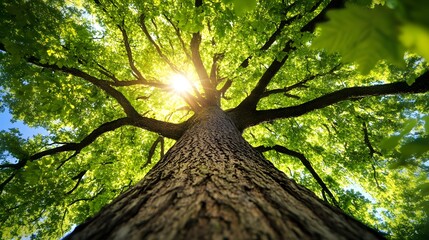 Earth with a lush tree canopy, symbolizing the harmonious balance needed for sustainable living.