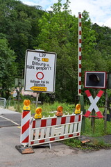 blocked railroad crossing