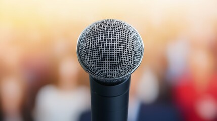 Engaging Trivia Fundraiser Night Microphone Close-Up