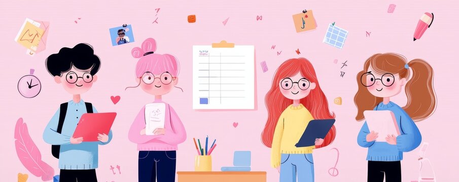 Design a flipped classroom model for a middle school subject, where students review lessons at home and engage in activities in class.