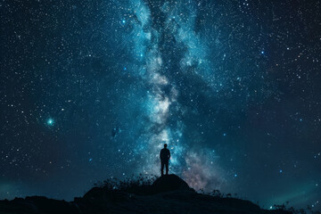 Captivating deep space view of the Milky Way galaxy, filled with stars, dust clouds, and ethereal cosmic colors.