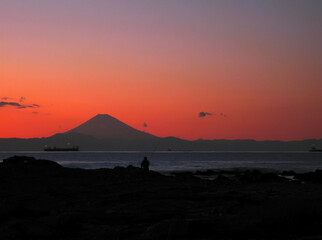 磯釣りの風景(千葉県館山)