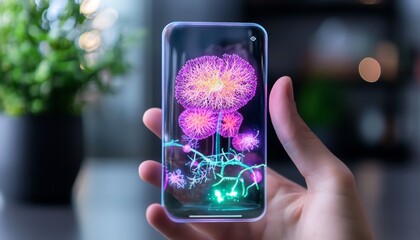 Design an AR app for biology students, allowing them to visualize and interact with 3D models of cells, organs, and ecosystems for a hands-on experience.
