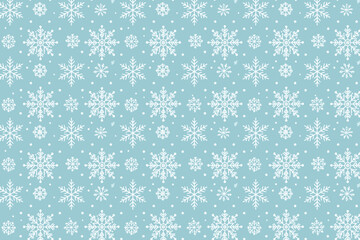 Winter background, snowflakes on a beautiful background