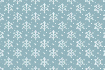 Winter background, snowflakes on a beautiful background