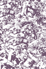 Abstract purple print with swirls and spots