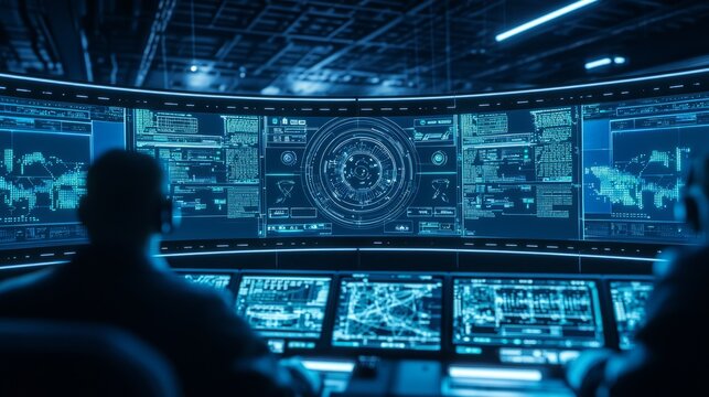 Strategic Masterminds: Futuristic Alien Control Room with Advanced Technology, Alien Beings, and Invasion Monitoring in Ultra-Detailed Cinematic Light