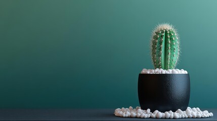 Cactus arrangement in a dark