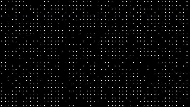 Abstract Black and White Dotted Pattern with Irregular Distribution