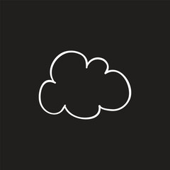 single icon style white chalk illustration