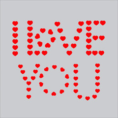 Happy Valentine's Day I Love U Design 