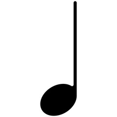 quarter note or crotchet music or musical symbol