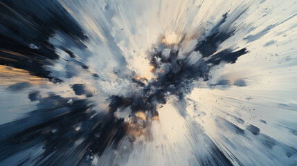 Abstract Explosion Grunge Old Effect Background.