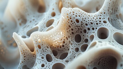 Abstract Cellular Structure With Numerous Pores