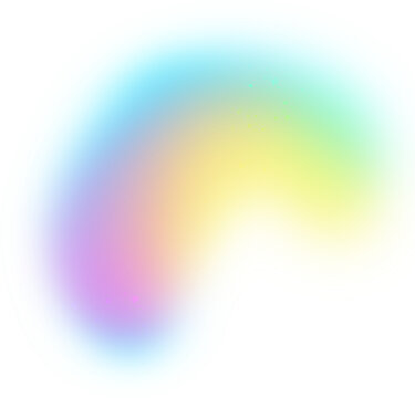 Grainy Gradient Transparent Shape, Sowt Glow Colorful Abstract Trendy Element