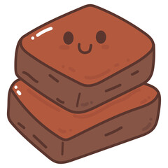 brownie cartoon doodle