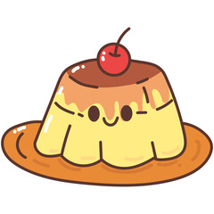 pudding cartoon doodle