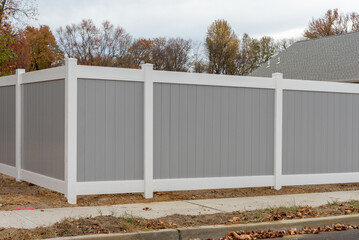new vinyl fence outdoor nature modern