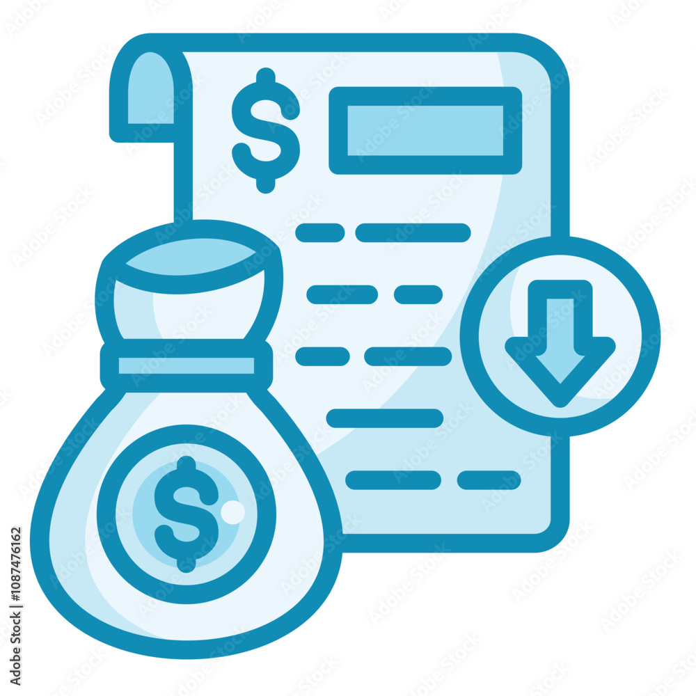 Wall mural Receivables Icon