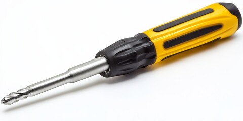 Screwdriver featuring a durable plastic handle, designed for various tasks, ensuring a comfortable grip while using this essential screwdriver. Ideal for those seeking a reliable screwdriver option.