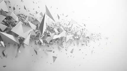 Obraz premium Paper Origami Polygonal Shape background. Abstract geometric illustration with place for text