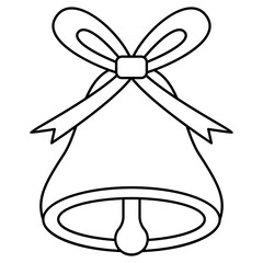bell with ribbon