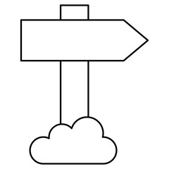 direction arrow sign