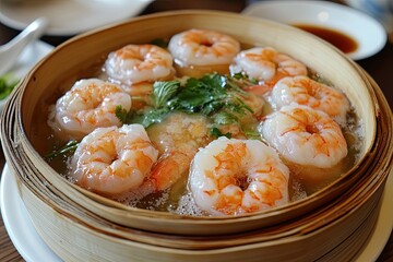 Banh uot Hue - Steamed Hue cake (it is not as the steamed Hue spring rolls. It is rolled with minced shrimp and eats along with fish sauce)