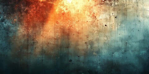 Obraz premium Abstract grunge image featuring a captivating lighting effect, showcasing a unique blend of textures and tones. This grunge abstract image creatively highlights the interplay of light and shadow.
