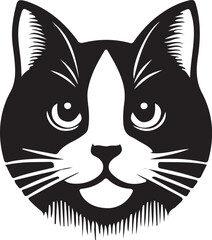  Image of an cat face design vector image