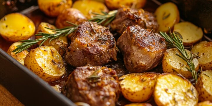 Homemade roasted goatling with potatoes is a delicious dish. This roasted goatling dish offers a savory flavor that s perfect for any meal, showcasing the delight of roasted goatling in every bite.