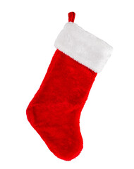 Christmas stocking sock. Isolated