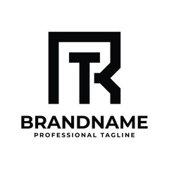 Obraz premium Letters RT Monogram Logo, suitable for any business with TR or RT initials