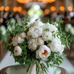 wedding bouquet of roses