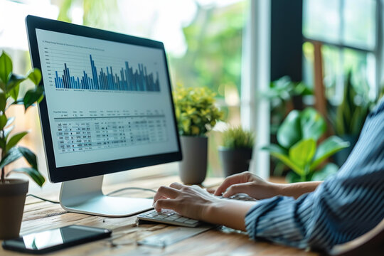 person reviewing a detailed budget spreadsheet financial planning and analysis