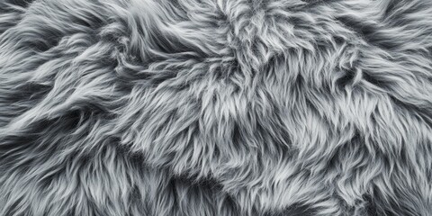 Soft gray furry texture creates a unique pattern, perfect for backgrounds. The gray furry plush texture adds depth and warmth, making it ideal for various design projects involving gray textures.