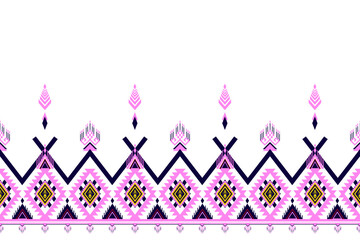 Geometric shapes design ethnic pattern
Native American tribal fabric used for tile, carpet, vector
Illustration design on white background