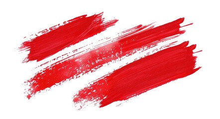 Scribble Red. Set of Red Marker Paint Textures isolated on White Background
