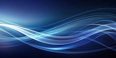 Fototapeta premium Elegant Navy Blue Background Featuring Soft Flowing Lines Ideal for Modern Design Aesthetics and Creative Projects