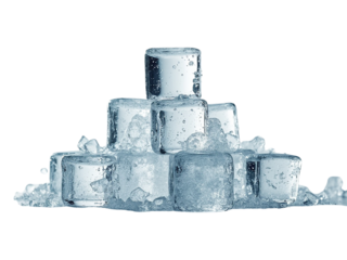 Hole breaking through a red brick wall on transparent background