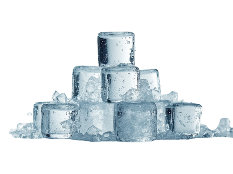 Hole breaking through a red brick wall on transparent background