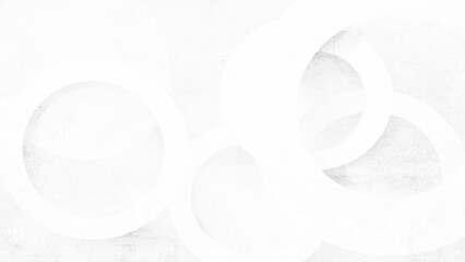 Abstract soft background, White abstract background with white circle rings in faded distressed vintage grunge texture design, old geometric pattern paper in modern art design. 