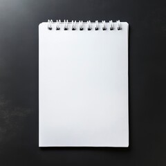 white sheet and notebook