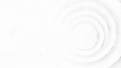 Abstract soft background, White abstract background with white circle rings in faded distressed vintage grunge texture design, old geometric pattern paper in modern art design. 