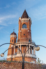 Belgrade, Serbia. April 29th 2024. Top of the Gardos tower in the district of Zemun in Belgrade.