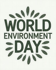 World Environment Day Celebrated With Green Leaves Design