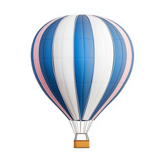 Naklejka premium Illustration of Hot Air Balloon Isolated on White Background